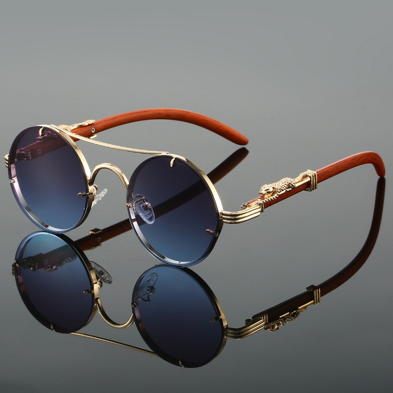 Kacamata Hitam Bulat Populer P - Men'S Fashion Round Glasses ulasan dan harga