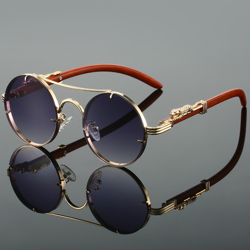 Kacamata Hitam Bulat Populer P - Men'S Fashion Round Glasses ulasan dan harga