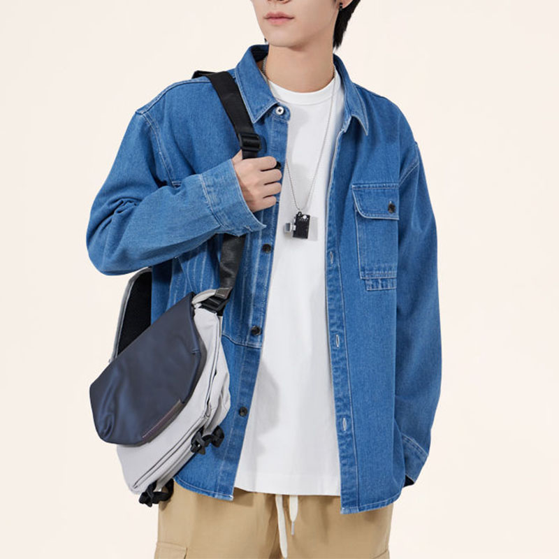 Jaket Denim bersaku untuk pria - Men'S Fashion Now ulasan dan harga