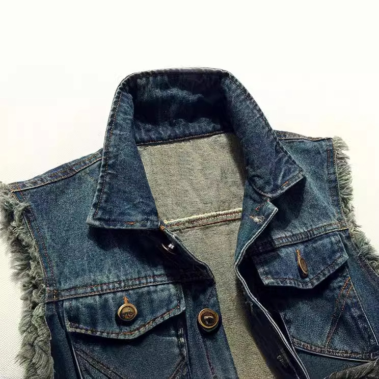 Rompi Denim Pria Model Baru Ta - Men'S Fashion Vest With Jeans ulasan dan harga