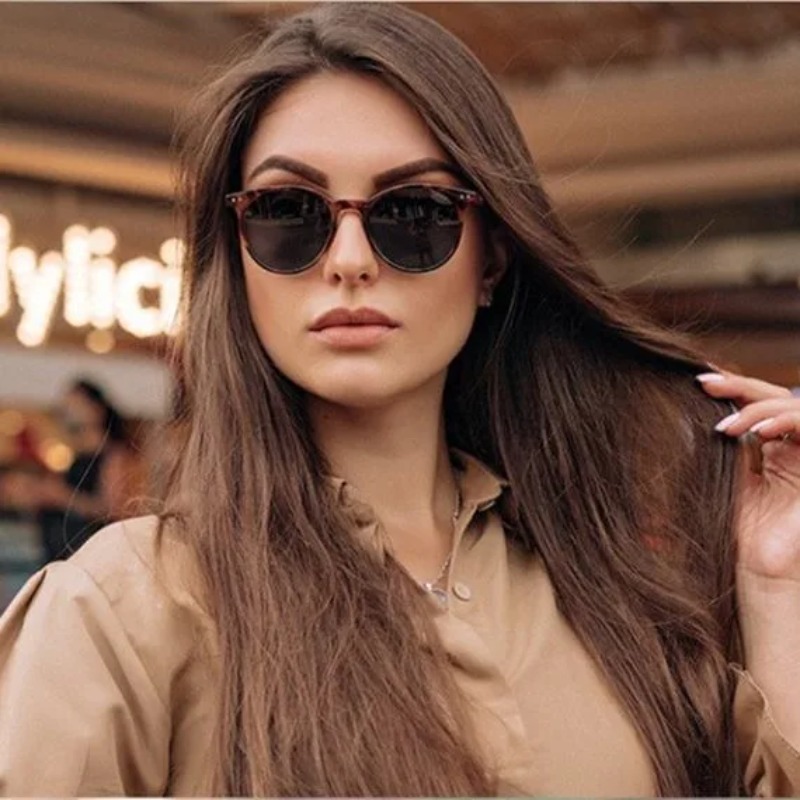 Kacamata Hitam Bulat Fashion V - Men'S Fashion Round Glasses ulasan dan harga