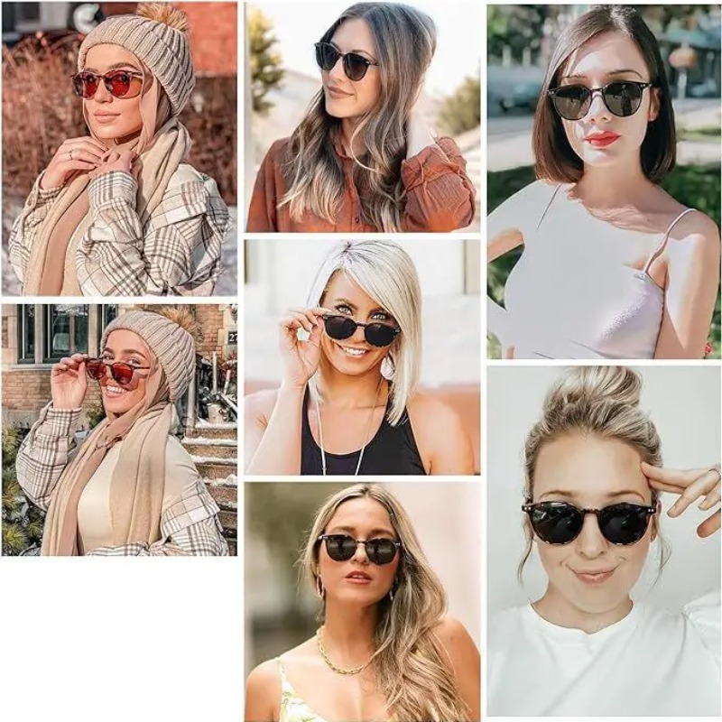 Kacamata Hitam Bulat Fashion V - Men'S Fashion Round Glasses ulasan dan harga