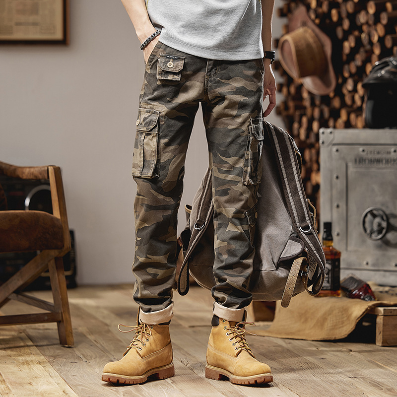 Celana Kerja Lurus Nyaman Kasu - Mens Fashion Camo Pants ulasan dan harga