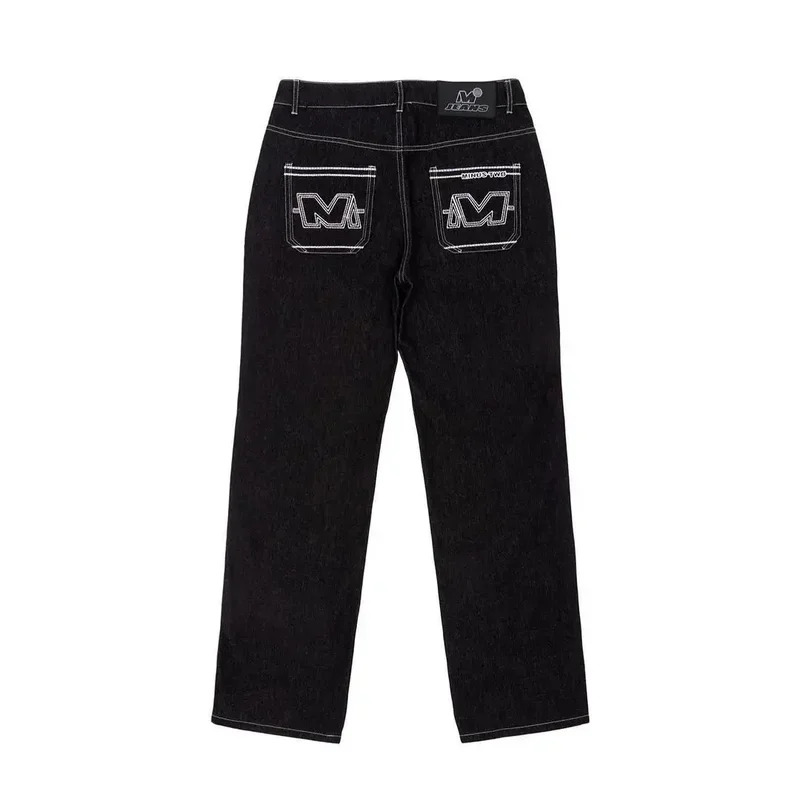 Celana Hitam Motif Huruf Hip H - Men'S Fashion Vest With Jeans ulasan dan harga