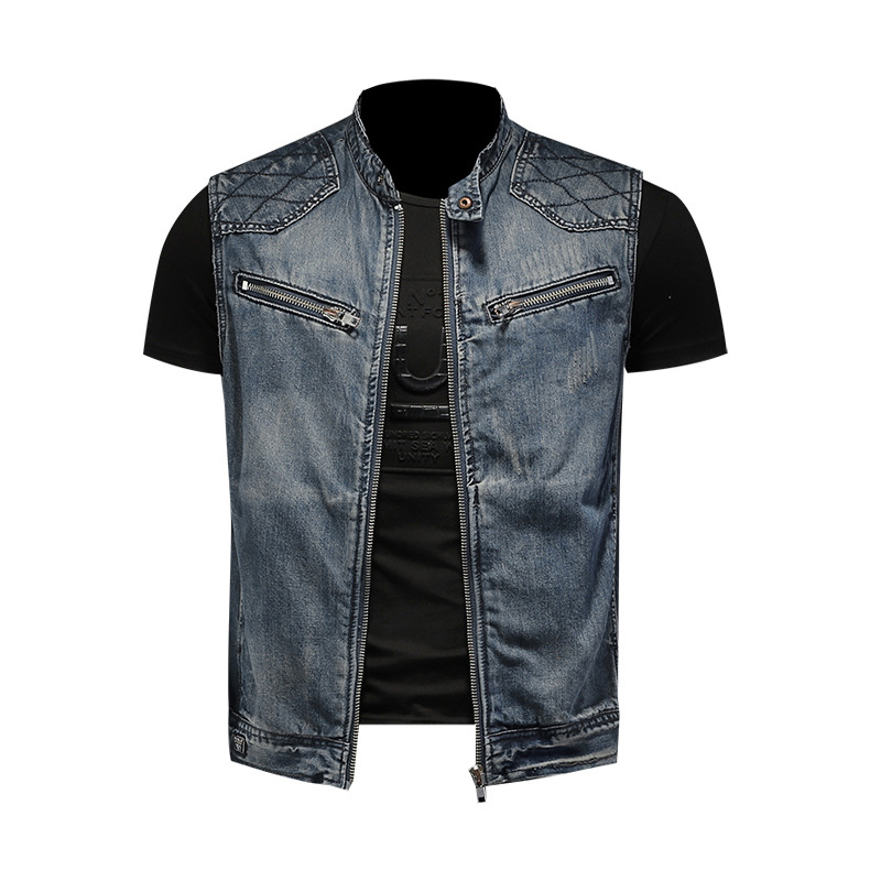 Rompi Denim Pria 2026 Desain F - Men'S Fashion Vest With Jeans ulasan dan harga