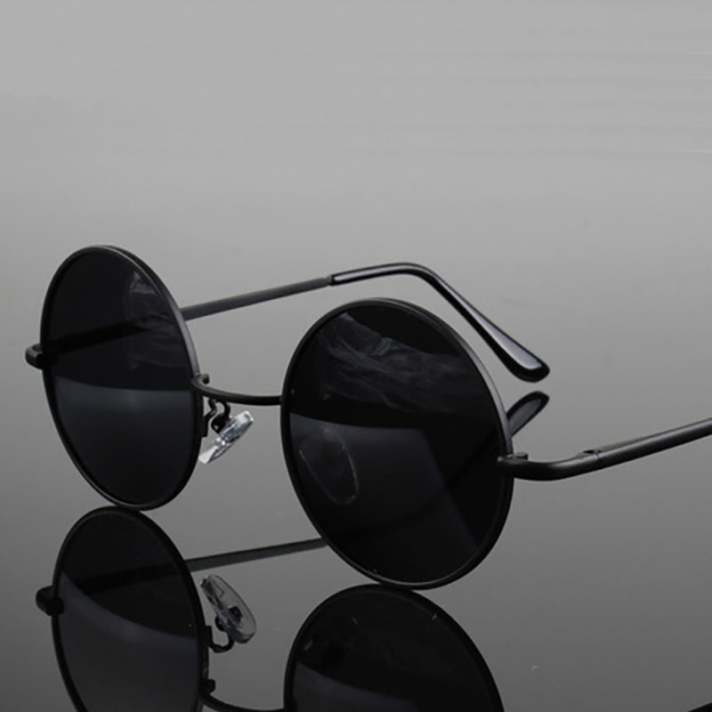 Kacamata Hitam Bulat Retro Vin - Men'S Fashion Round Glasses ulasan dan harga