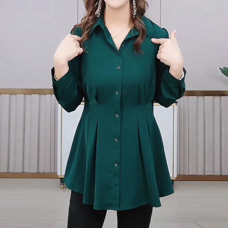 Baju blus Midi lengan panjang  - Polo Shirt Slim ulasan dan harga
